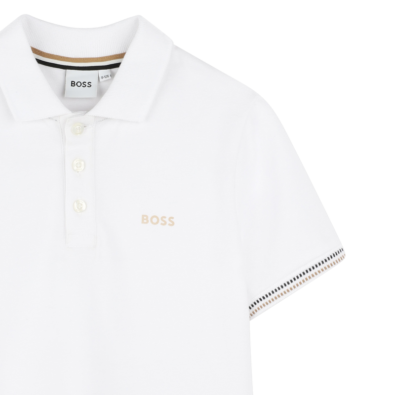 Tricolor-stripe polo shirt BOSS 
                    BOY
