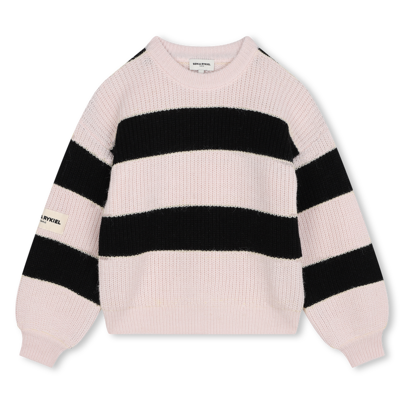 Two-Tone Striped Sweater SONIA RYKIEL 
                    GIRL