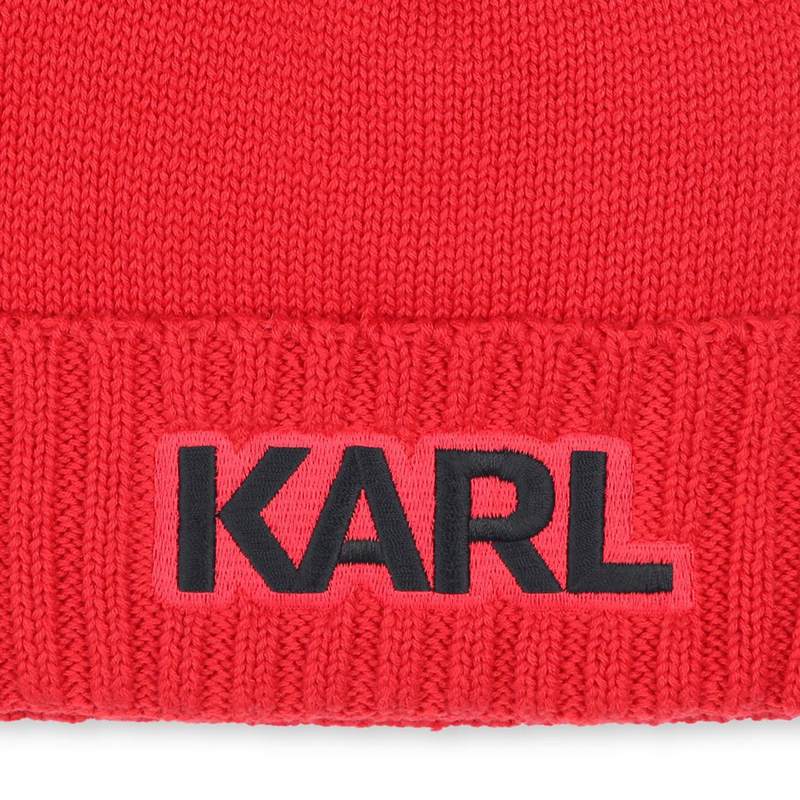 Embroidered Hat KARL LAGERFELD KIDS 
                    BOY
