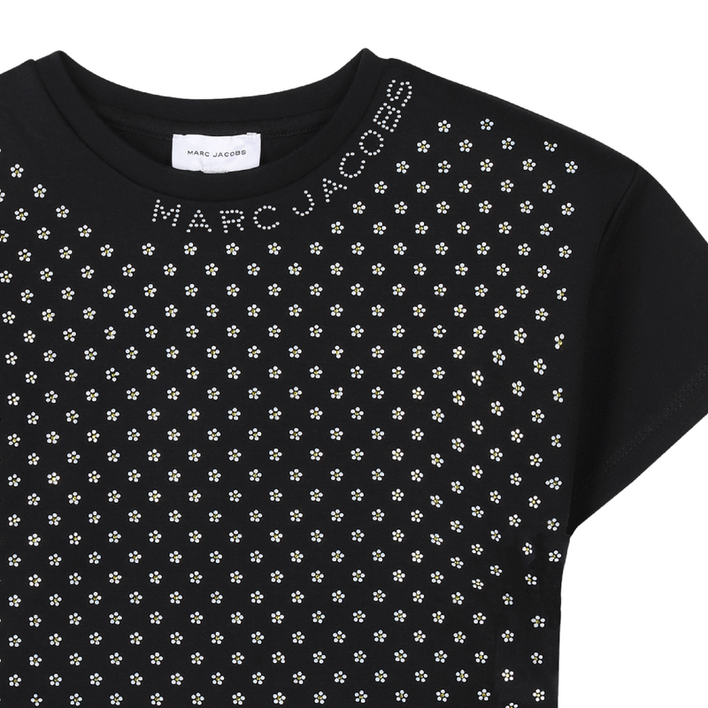 Cotton top with diamantés THE MARC JACOBS 
                    GIRL