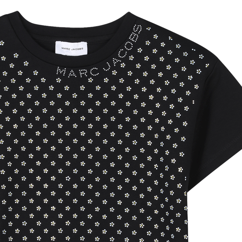 Short-sleeved diamanté dress THE MARC JACOBS 
                    GIRL