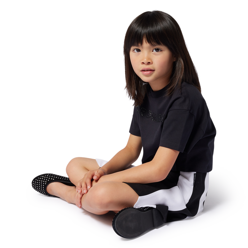 Cropped T-shirt with diamantés THE MARC JACOBS 
                    GIRL
