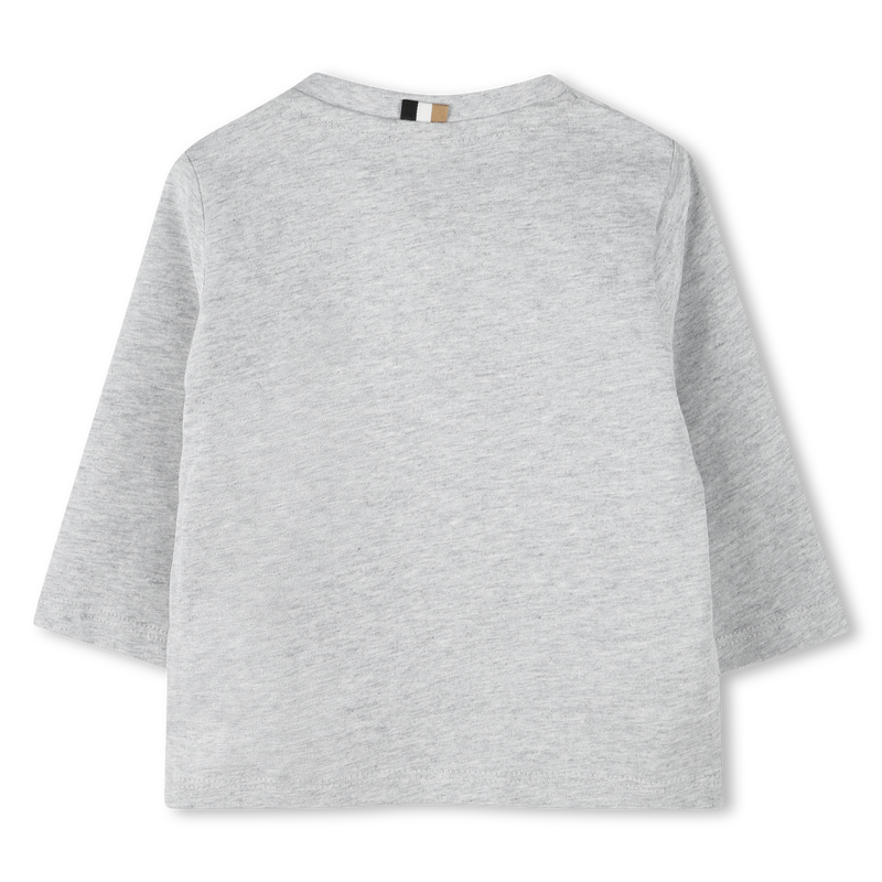 Cotton Long-Sleeve BOSS 
                    BOY