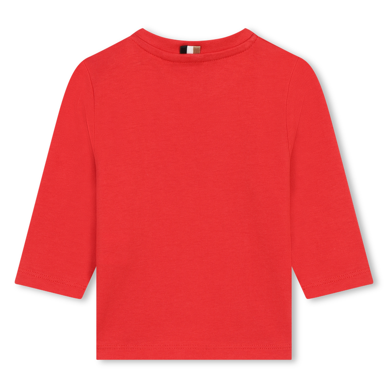 Cotton Long-Sleeve BOSS 
                    BOY