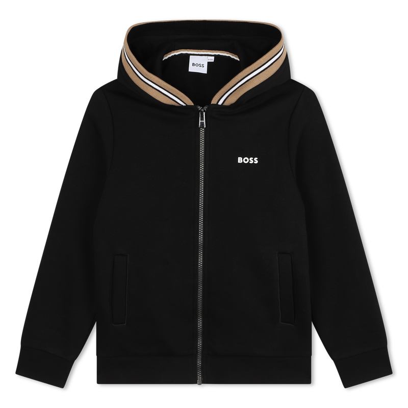 Hooded Zip-Up Cardigan BOSS 
                    BOY