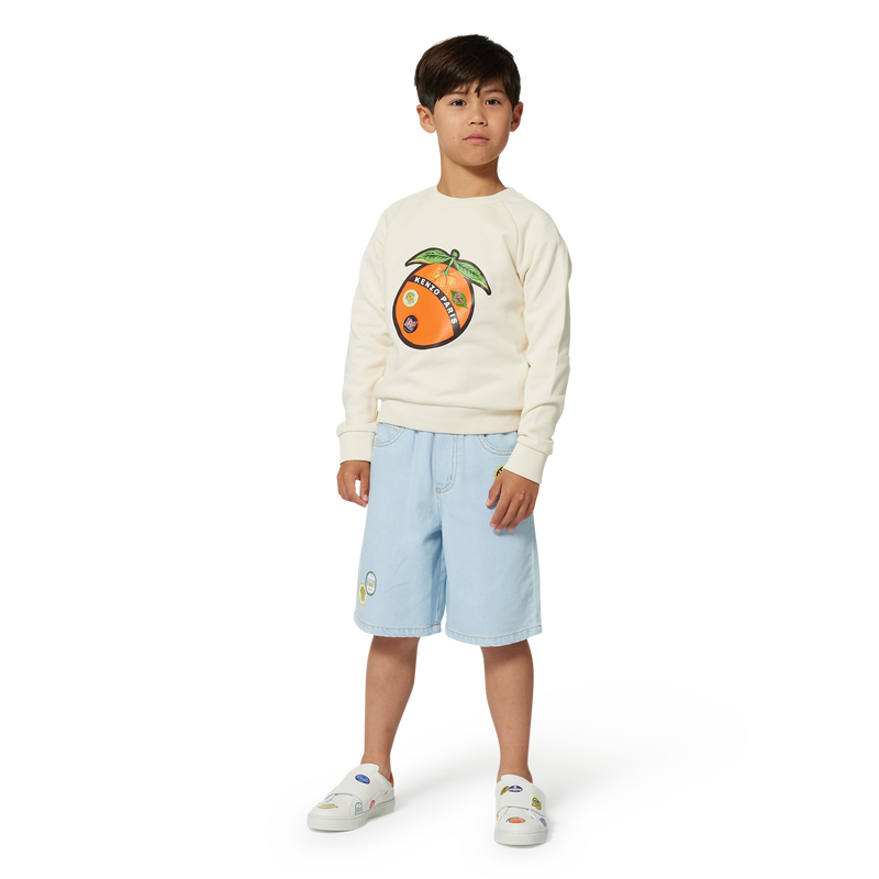Embroidered Bermuda shorts KENZO KIDS 
                    BOY