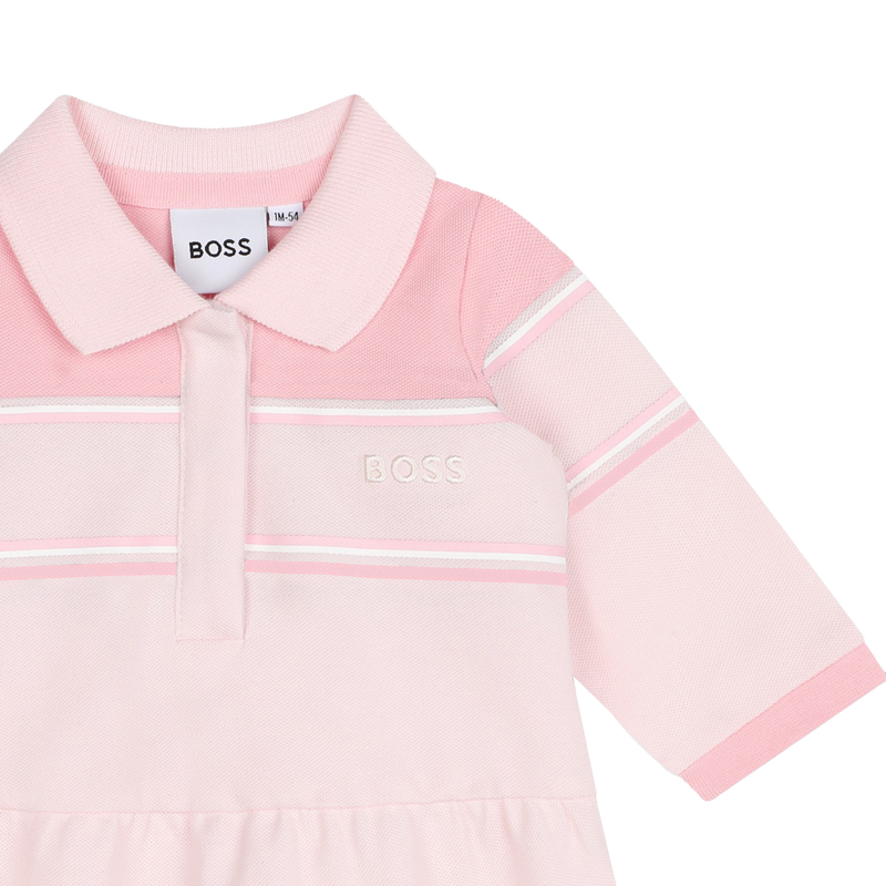 Dropped-Waist Polo Dress BOSS 
                    GIRL
