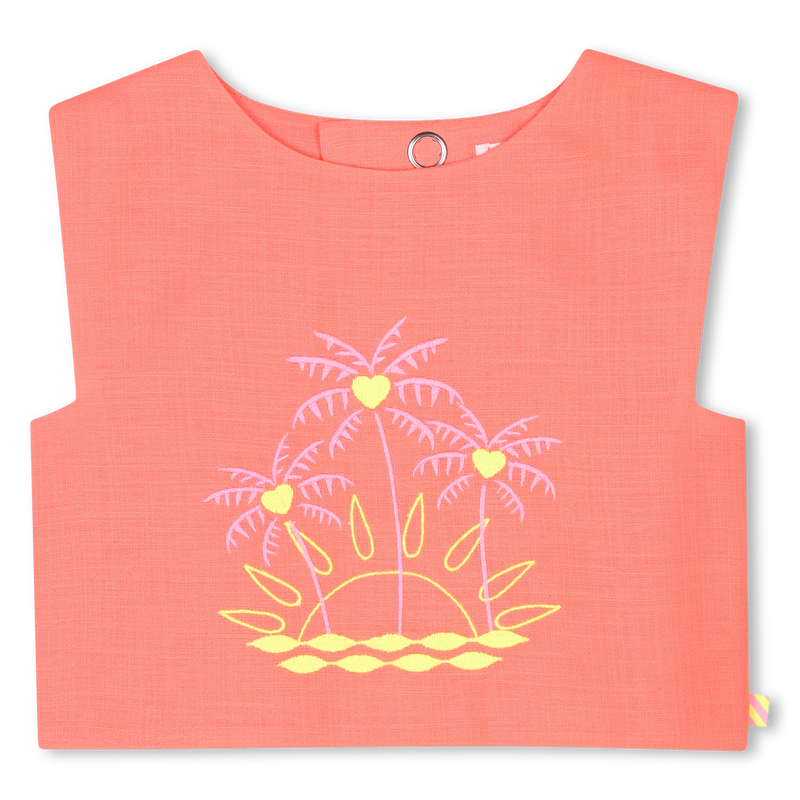 Linen-look embroidered top BILLIEBLUSH 
                    GIRL