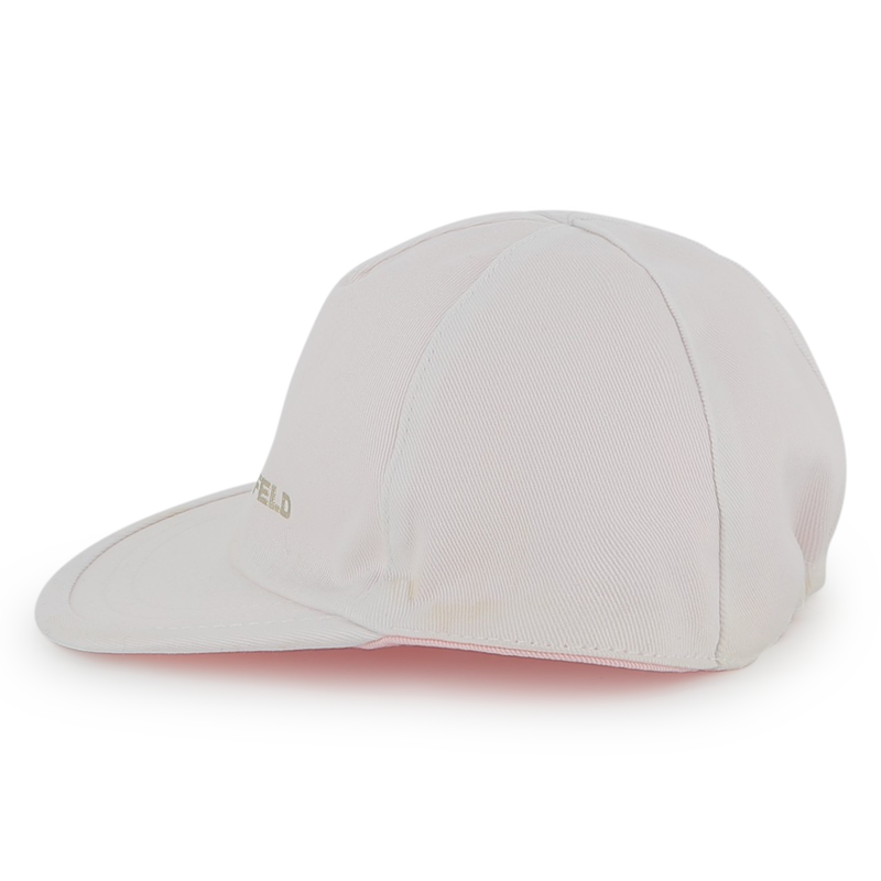 Reversible cotton cap KARL LAGERFELD KIDS 
                    GIRL