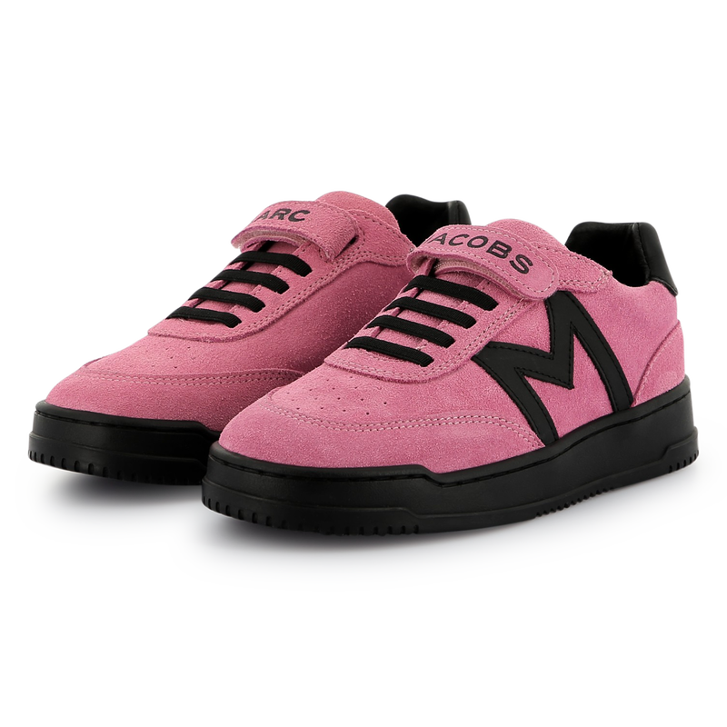 Leather Lace-Up Sneakers THE MARC JACOBS 
                    GIRL