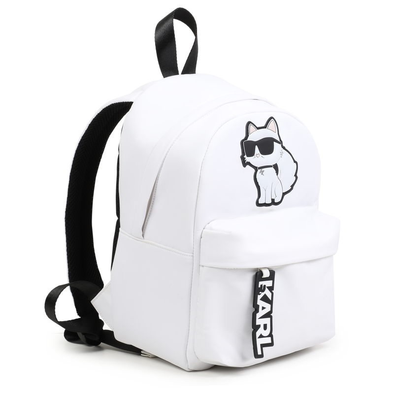 Small backpack with badge KARL LAGERFELD KIDS 
                    GIRL