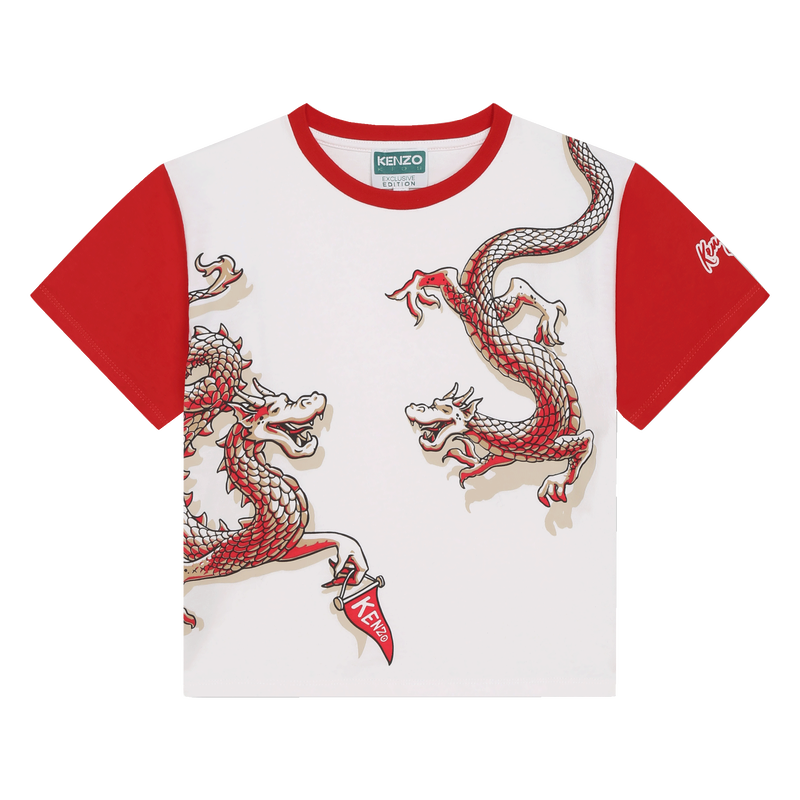 Dragon print T-shirt KENZO KIDS 
                    UNISEX