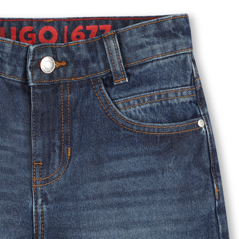 5-pocket denim Bermuda shorts HUGO 
                    BOY