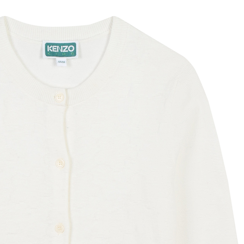 Plain Buttoned Cardigan KENZO KIDS 
                    GIRL