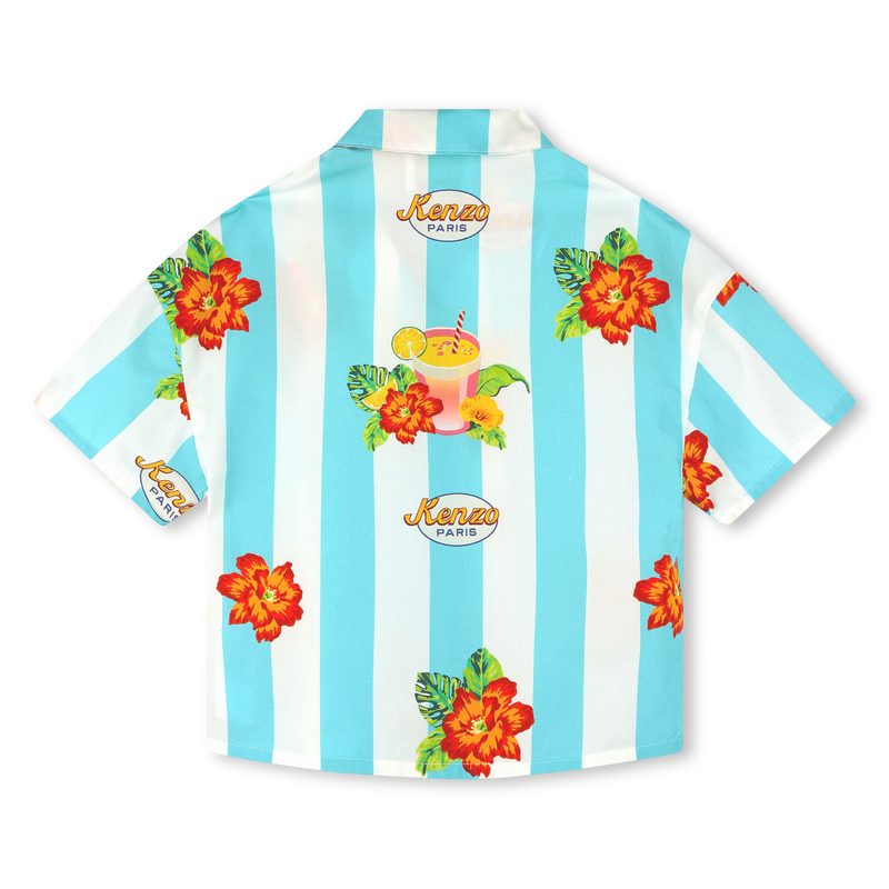 Printed cotton shirt KENZO KIDS 
                    GIRL