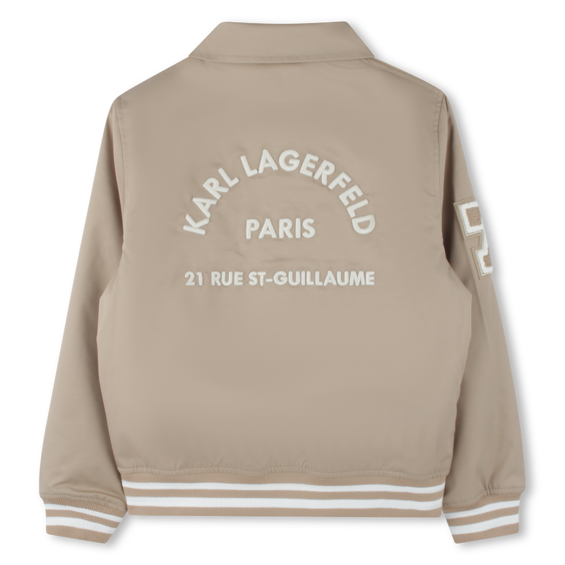 Padded twill jacket KARL LAGERFELD KIDS 
                    BOY
