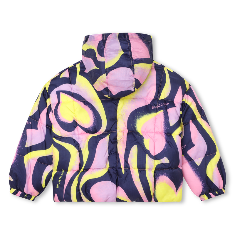 Heart all-over print puffer BILLIEBLUSH 
                    GIRL