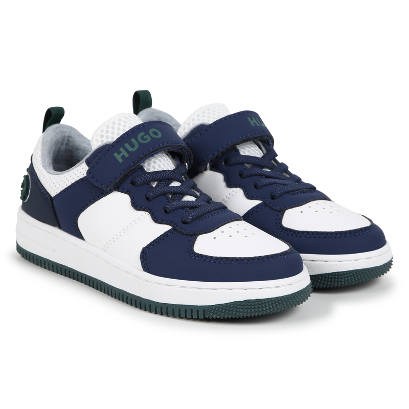 Lace-Up Velcro Sneakers HUGO 
                    BOY