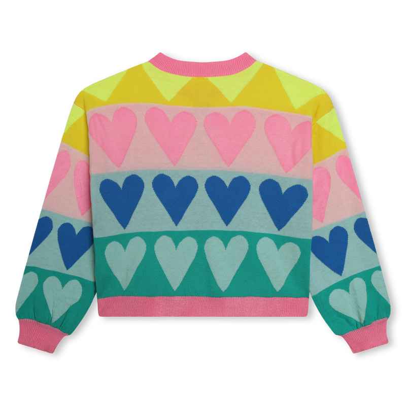 Heart-motif knitted cardigan BILLIEBLUSH 
                    GIRL