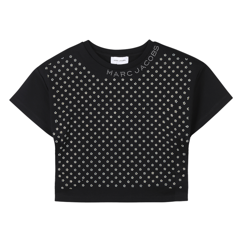 Cotton top with diamantés THE MARC JACOBS 
                    GIRL