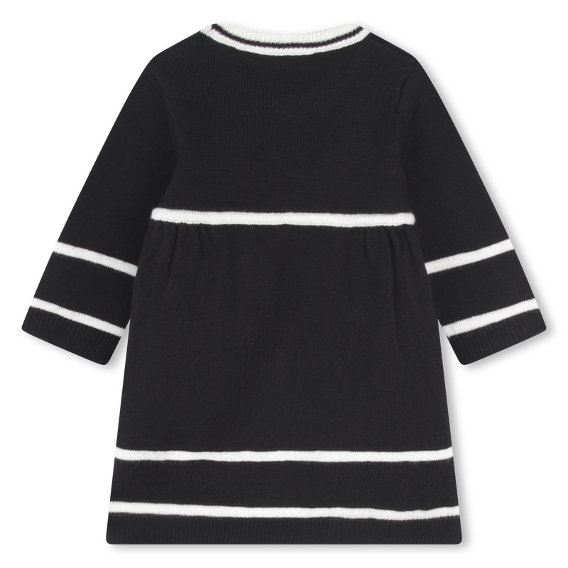 Cotton & Cashmere Knit Dress KARL LAGERFELD KIDS 
                    GIRL