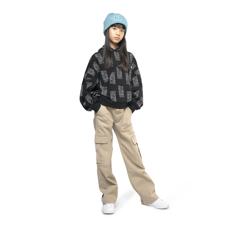 Hooded cotton sweatshirt DKNY 
                    GIRL