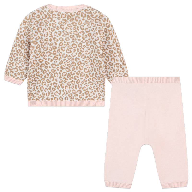 Cotton Sweater & Trousers KENZO KIDS 
                    GIRL