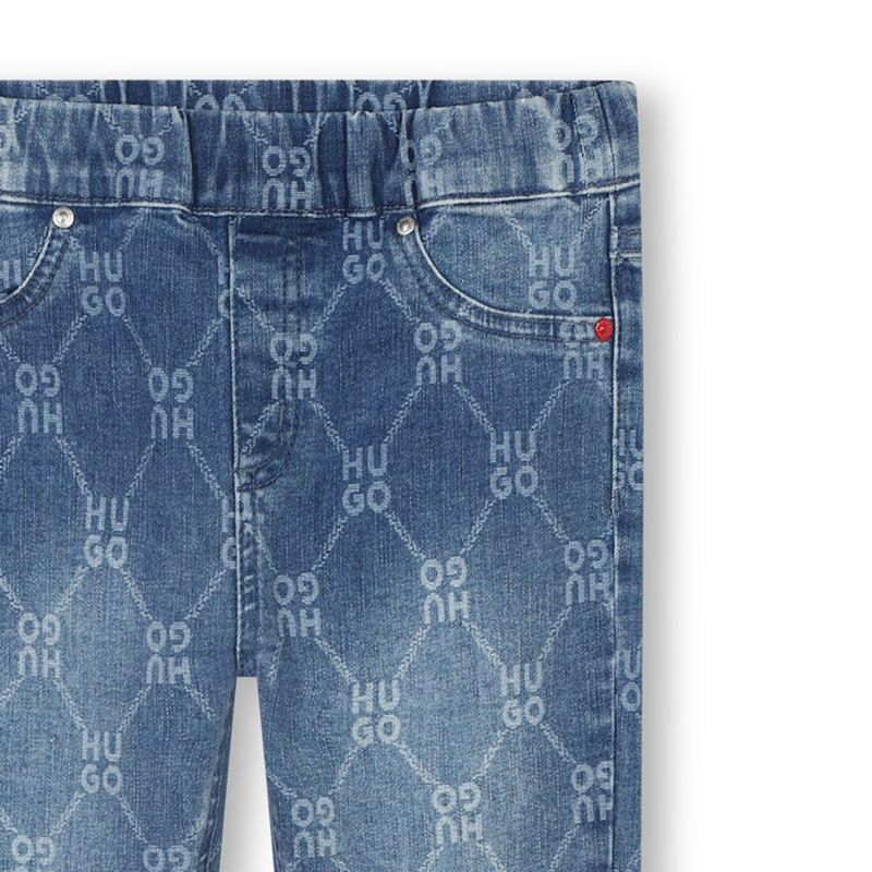 Slim-Fit Printed Jeans HUGO 
                    GIRL