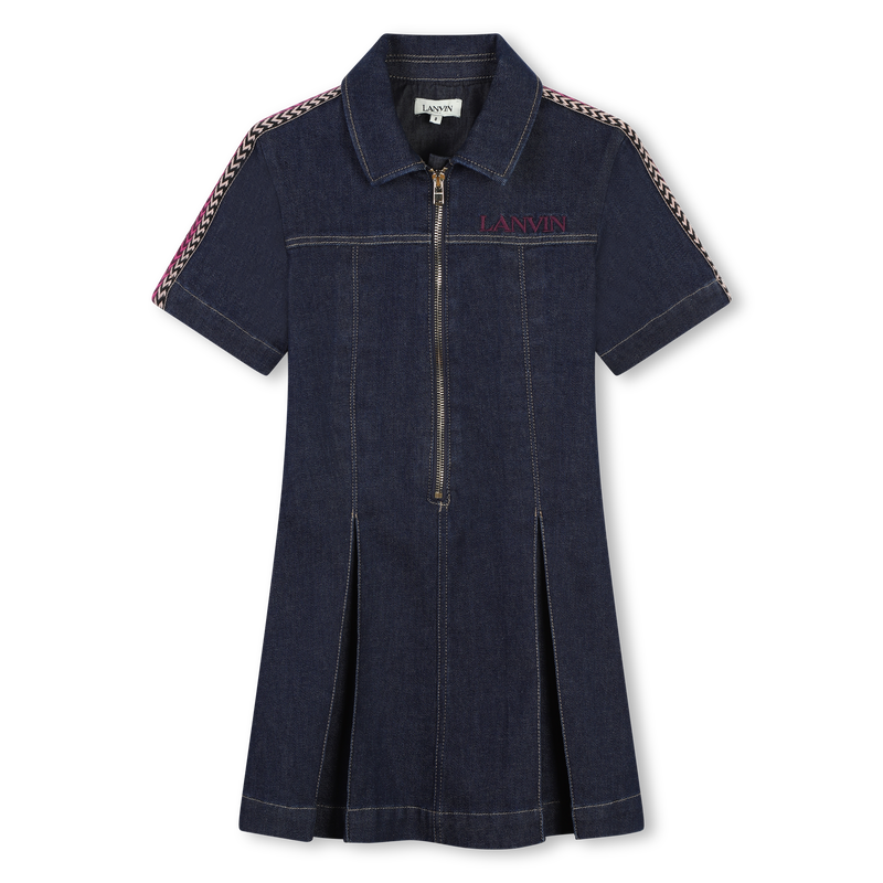 Short-Sleeved Denim Dress LANVIN 
                    GIRL