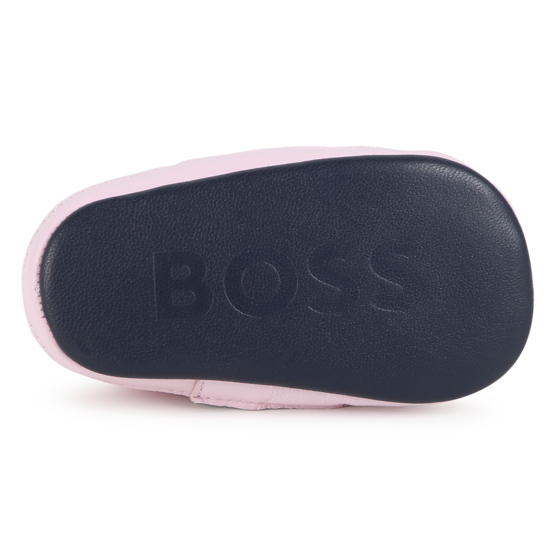Elasticated Leather Slippers BOSS 
                    GIRL