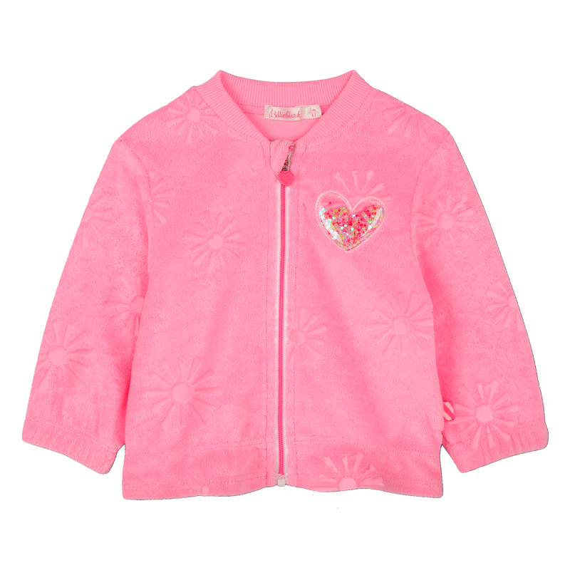 Zip-up terry cloth cardigan BILLIEBLUSH 
                    GIRL