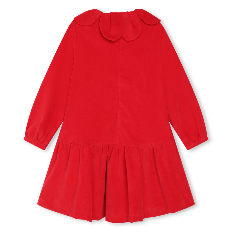Holiday petal-collar dress KENZO KIDS 
                    GIRL