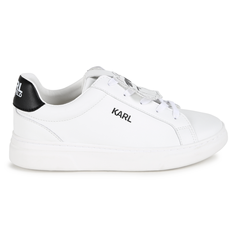 Low-Top Leather Sneakers KARL LAGERFELD KIDS 
                    GIRL