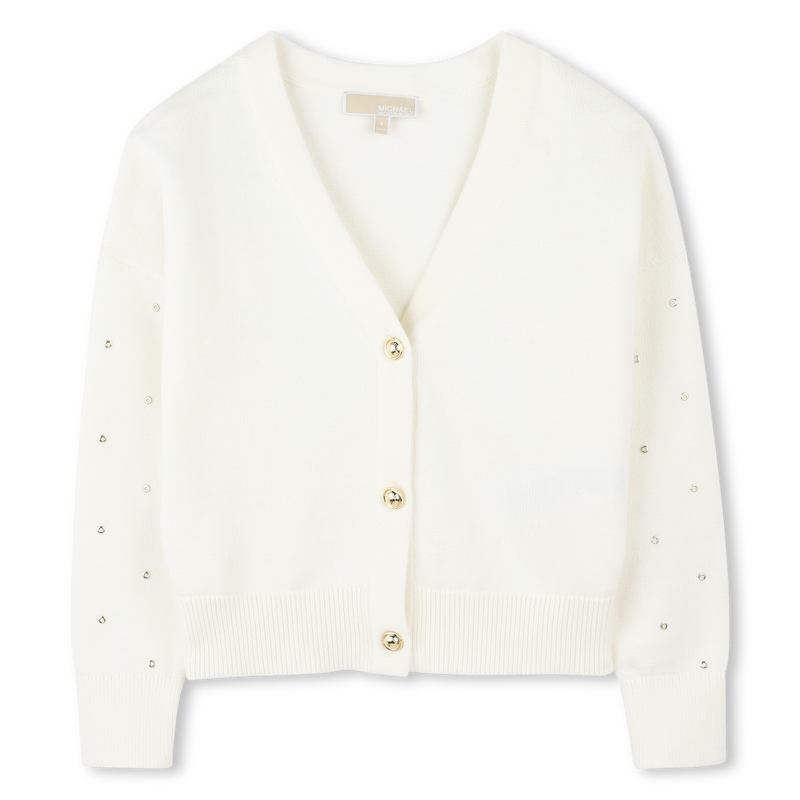 Knitted button-up cardigan MICHAEL KORS 
                    GIRL