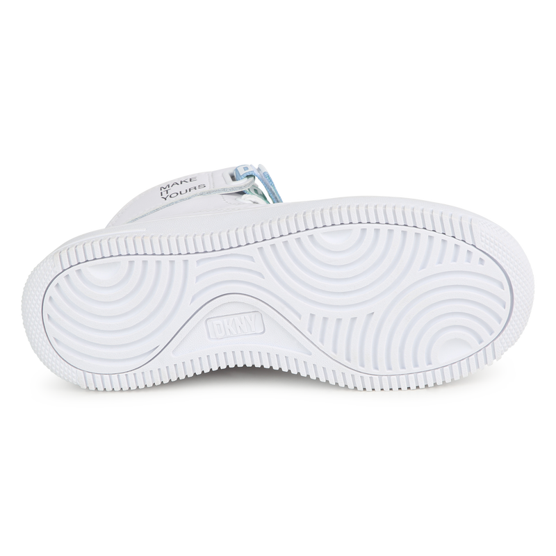 Lace-up leather sneakers DKNY 
                    UNISEX