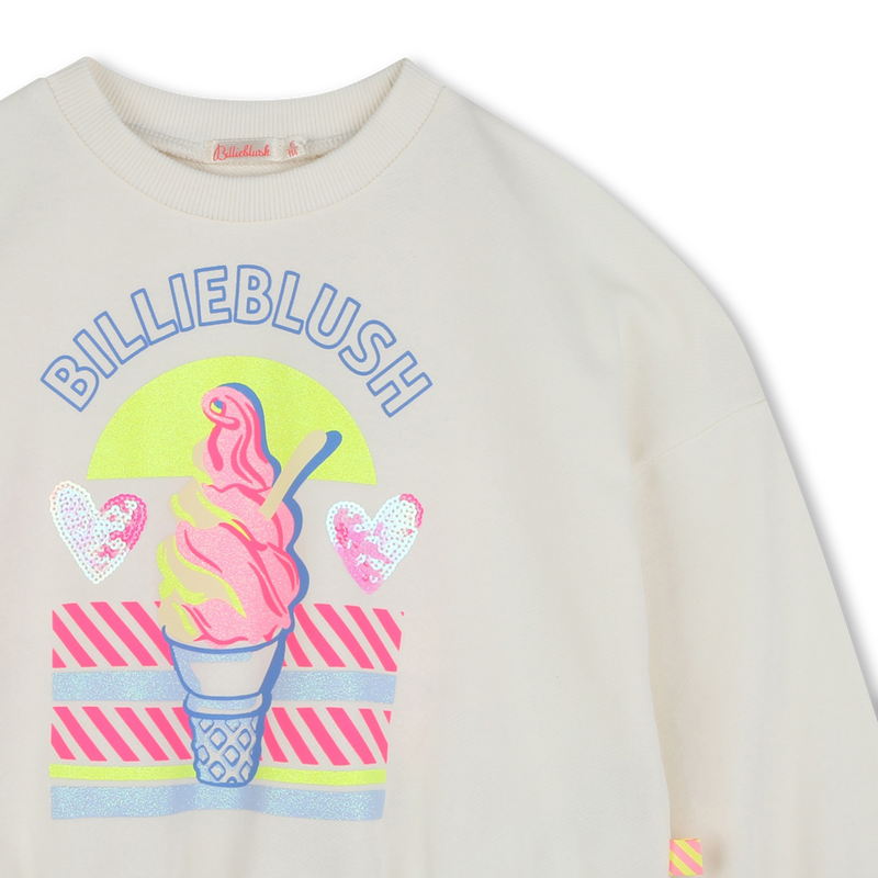 Cotton fleece sweatshirt BILLIEBLUSH 
                    GIRL