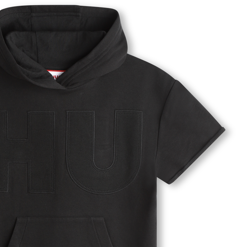 Hooded fleece dress HUGO 
                    GIRL