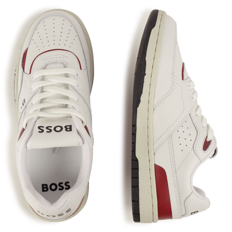Lace-Up Leather Sneakers BOSS 
                    BOY