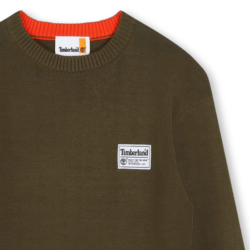 Knit Cotton Sweater TIMBERLAND 
                    BOY