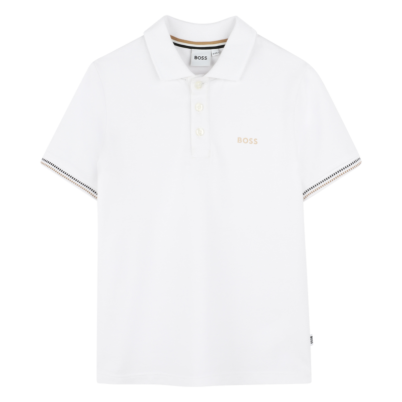 Tricolor-stripe polo shirt BOSS 
                    BOY