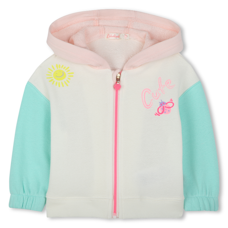 Hooded fleece cardigan BILLIEBLUSH 
                    GIRL