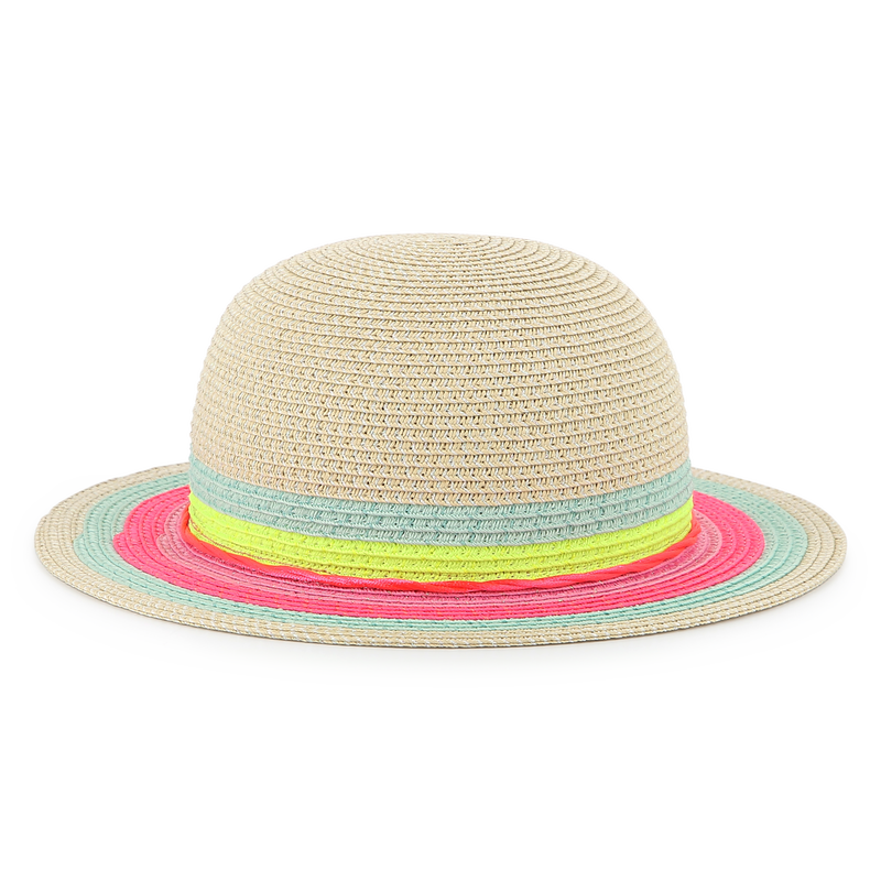 Sun hat with colored stripes BILLIEBLUSH 
                    GIRL