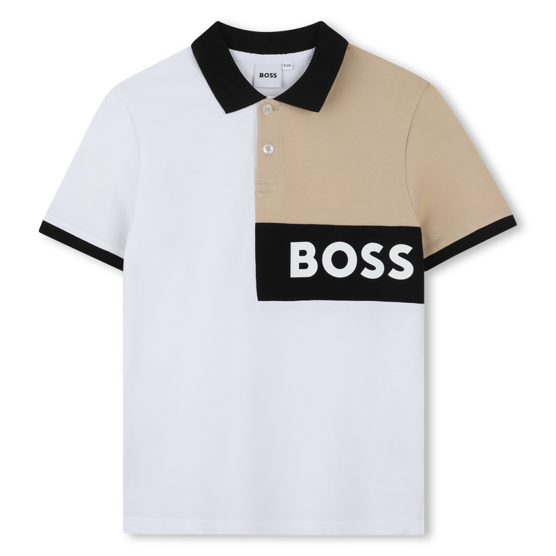 Cotton polo shirt and shorts BOSS 
                    BOY