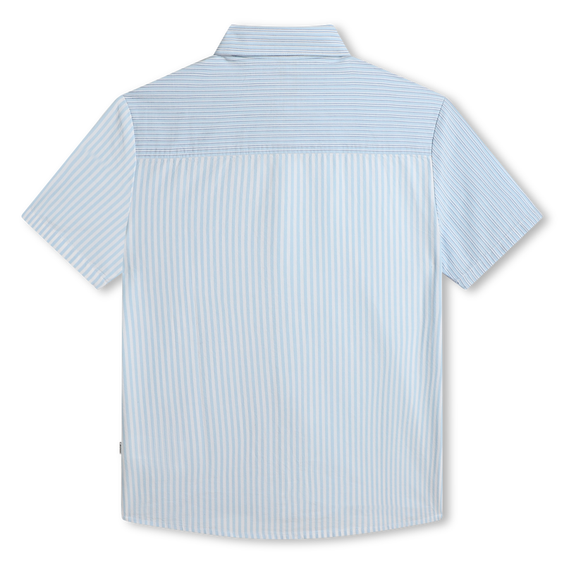Loose fit cotton poplin shirt BOSS 
                    BOY