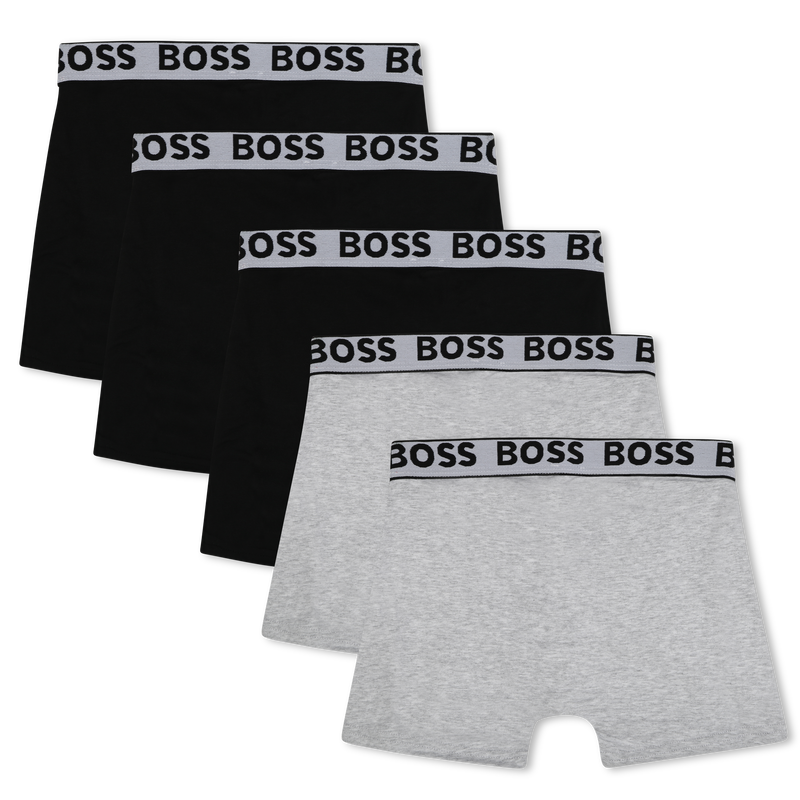 Set of 5 cotton boxer shorts BOSS 
                    BOY