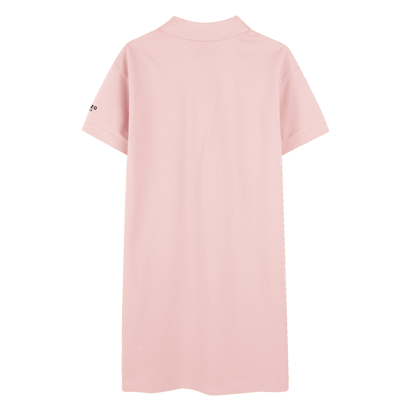 Polo collar dress with badge KENZO KIDS 
                    GIRL