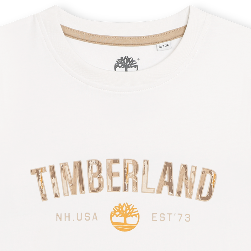 Short-Sleeved Cotton T-Shirt TIMBERLAND 
                    BOY
