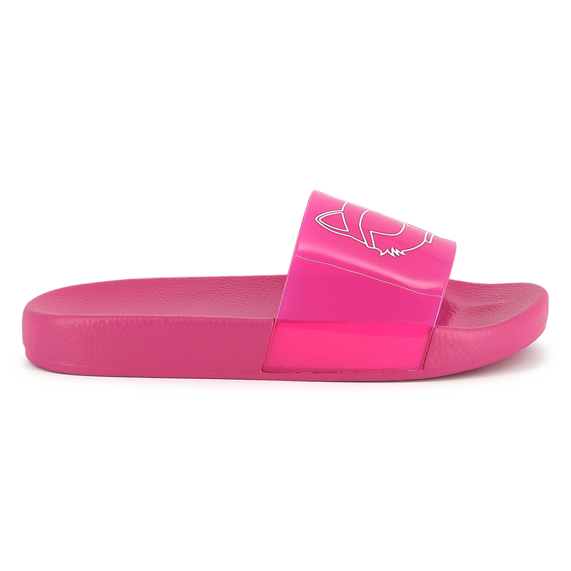 Sliders with printed design KARL LAGERFELD KIDS 
                    GIRL