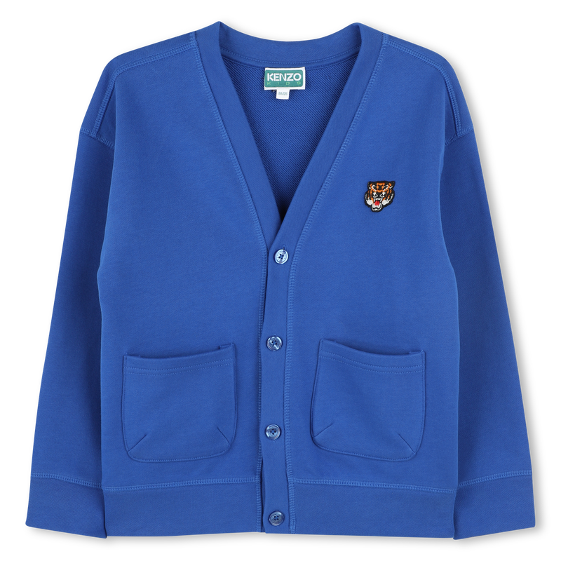 Cotton fleece cardigan KENZO KIDS 
                    UNISEX
