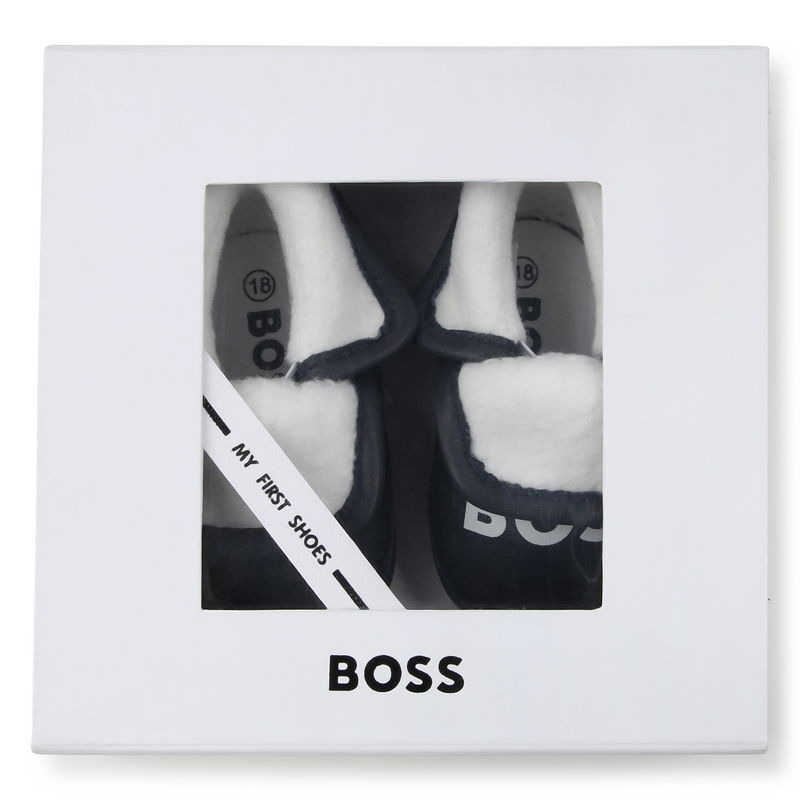 Elasticated Leather Slippers BOSS 
                    UNISEX